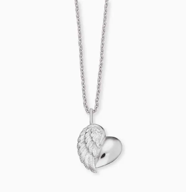 Engelsrufer Herzengel Kette Herzflügel silber