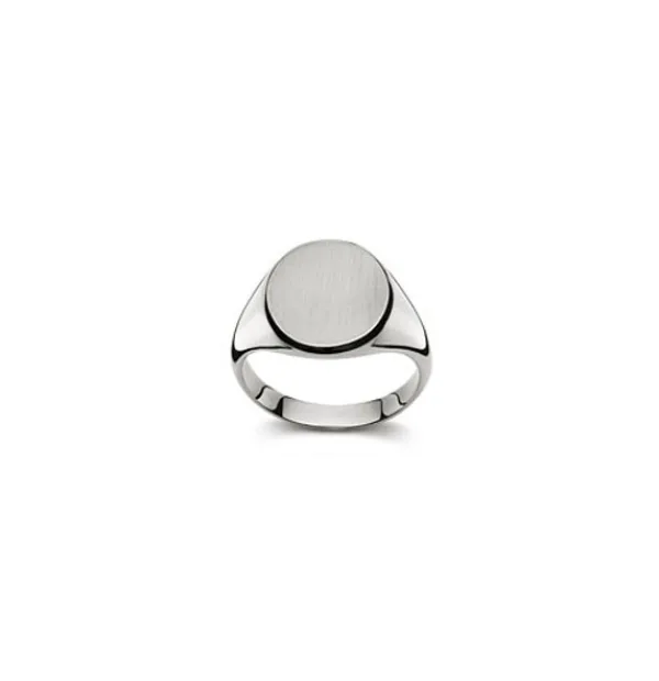 Plattenring 18 Karat Weissgold 53-1904
