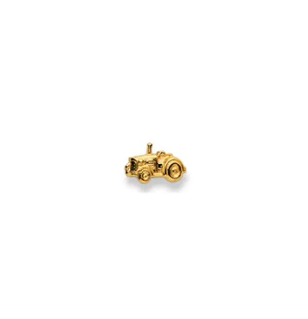 Traktor Ohrstecker Einzel 18 Karat Gold