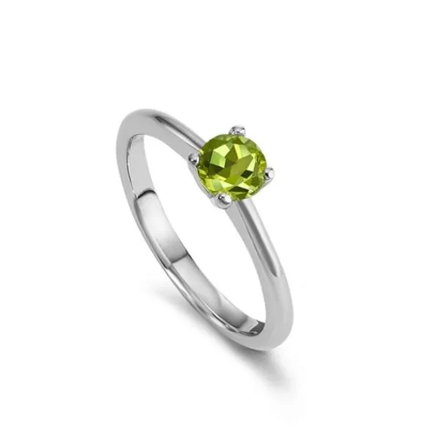 Damenring Silber Mit Peridot