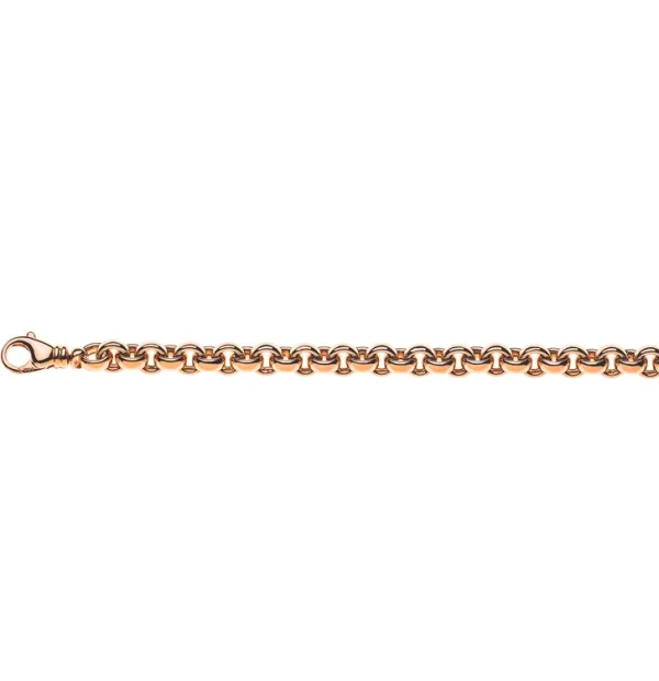 Erbskette 18 Karat Rotgold Handarbeit 3/4 massive