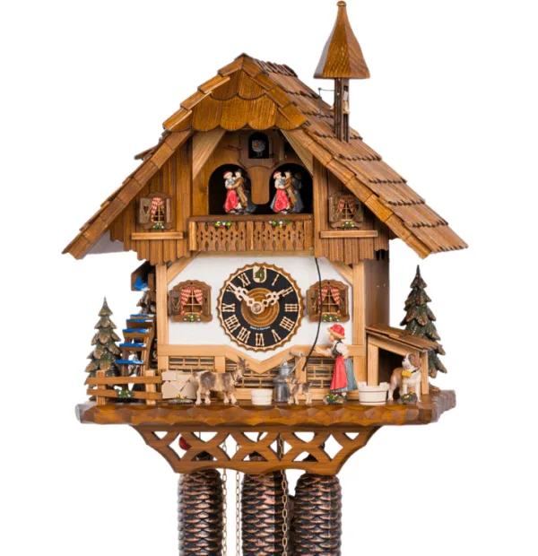 Kuckuck Mechanisch 8 Tagewerk mit 1/2 Std. und Stundenruf