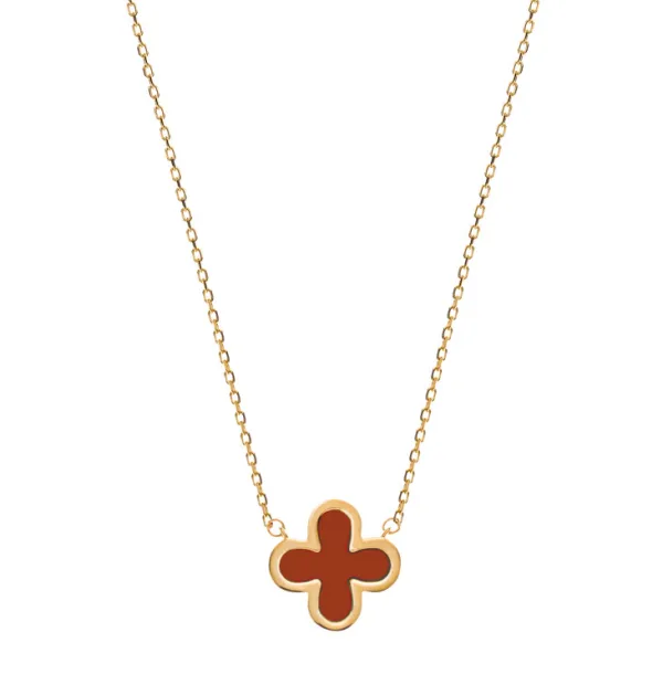 Collier 18 Karat Gelbgold Karneol