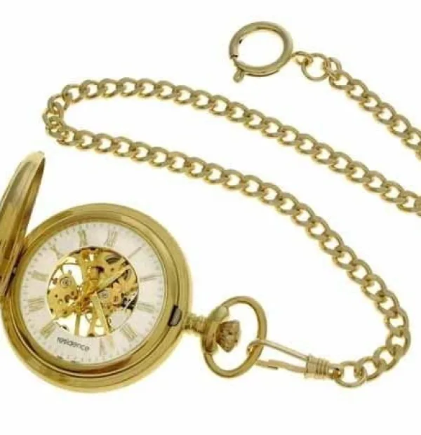 Residence Taschenuhr Mechanisch Deckel vorne mit Glaseinsatz