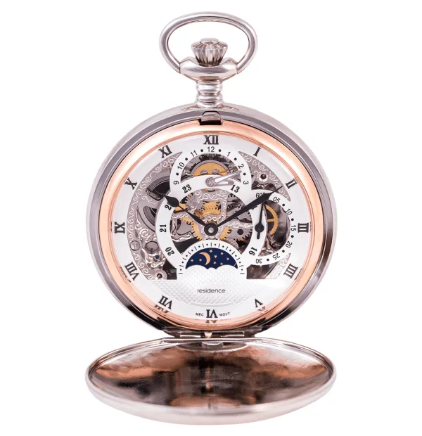 Residence Taschenuhr mechanisch Doppeldeckel geschlossen innen Glaseinlage