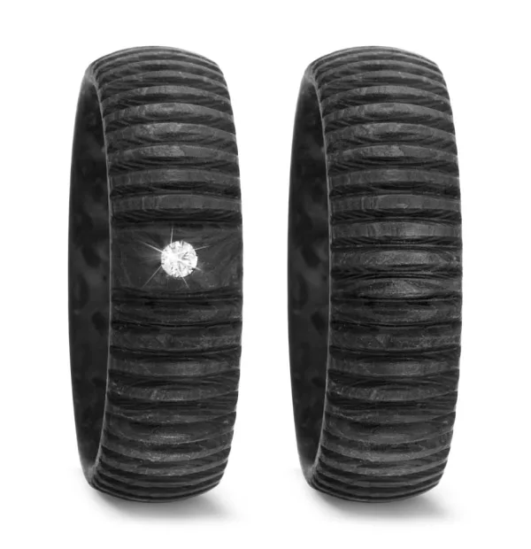 Partnerring Carbon Diamant 0.03 ct