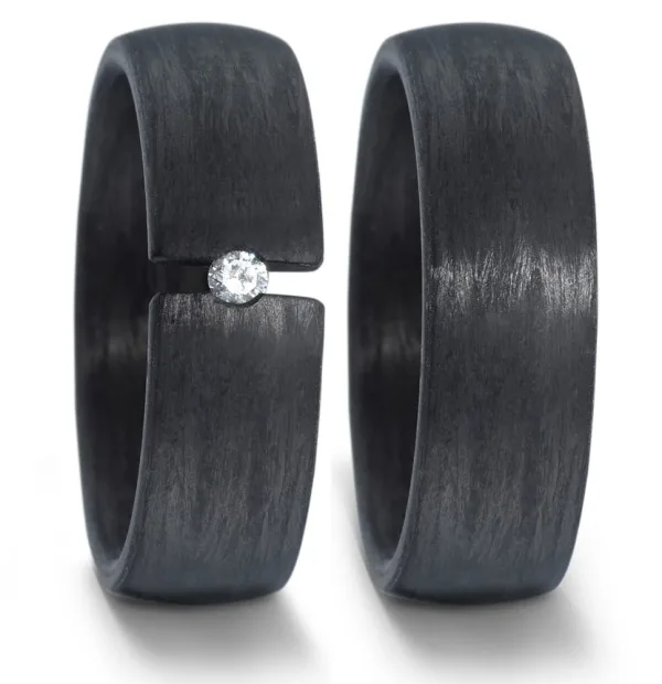 Partnerring Carbon Diamant 59622/002/005/N000