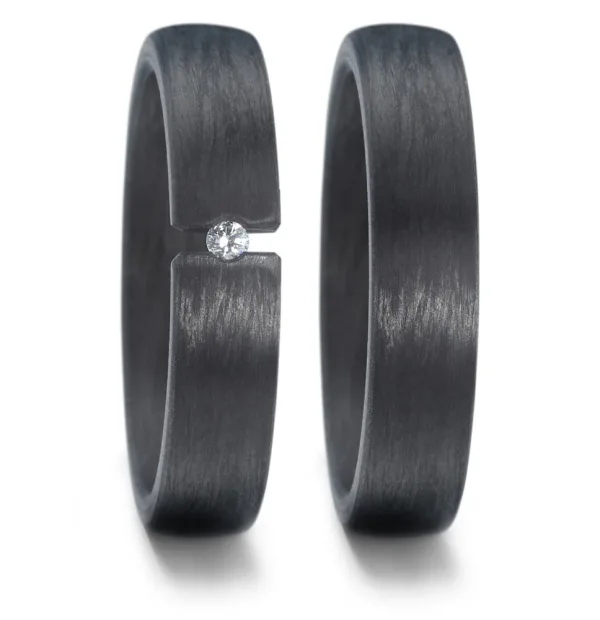 Partnerring Carbon Diamant 59620/002/003/N000