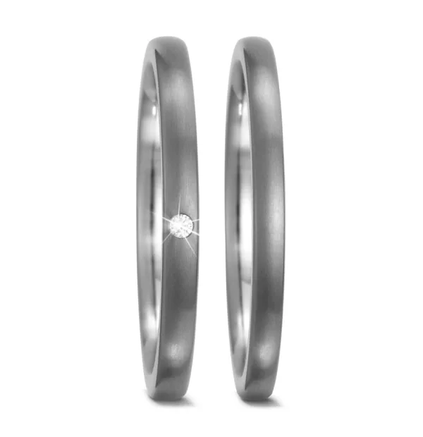 Partnerring Titan Diamant 0.01 ct