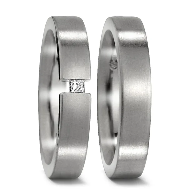Partnerring Titan Carréen Diamant 0.05 ct