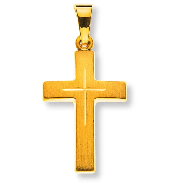 Kreuz Gelbgold 18 Karat AKR1010