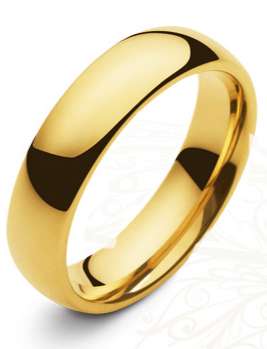 Trauring Gelbgold 750 6