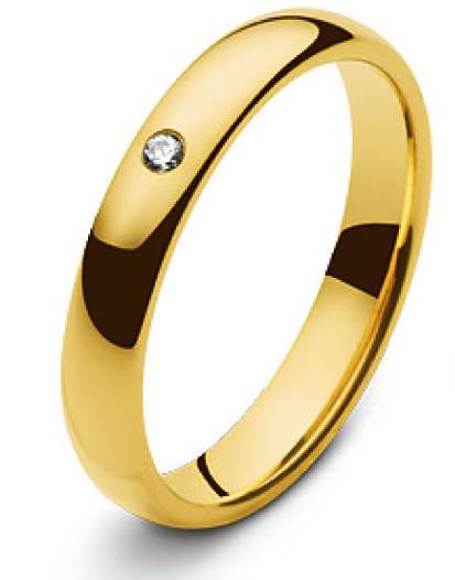 Trauring Gelbgold 750 3.5