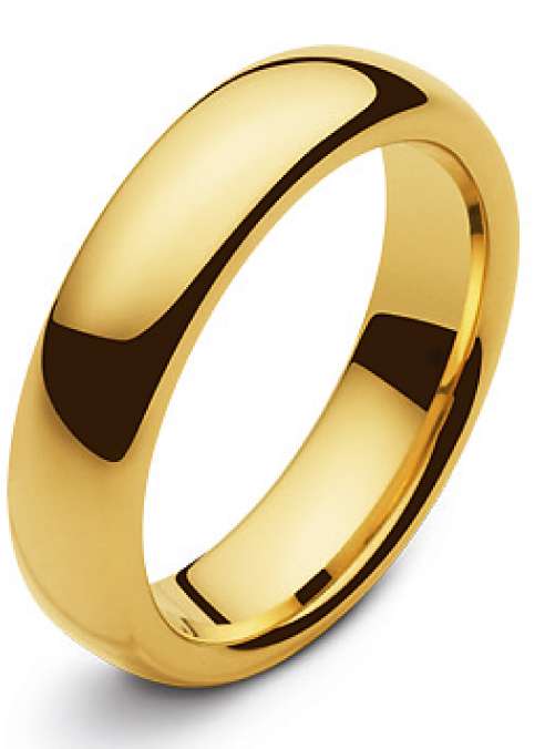Trauring Gelbgold 750 6