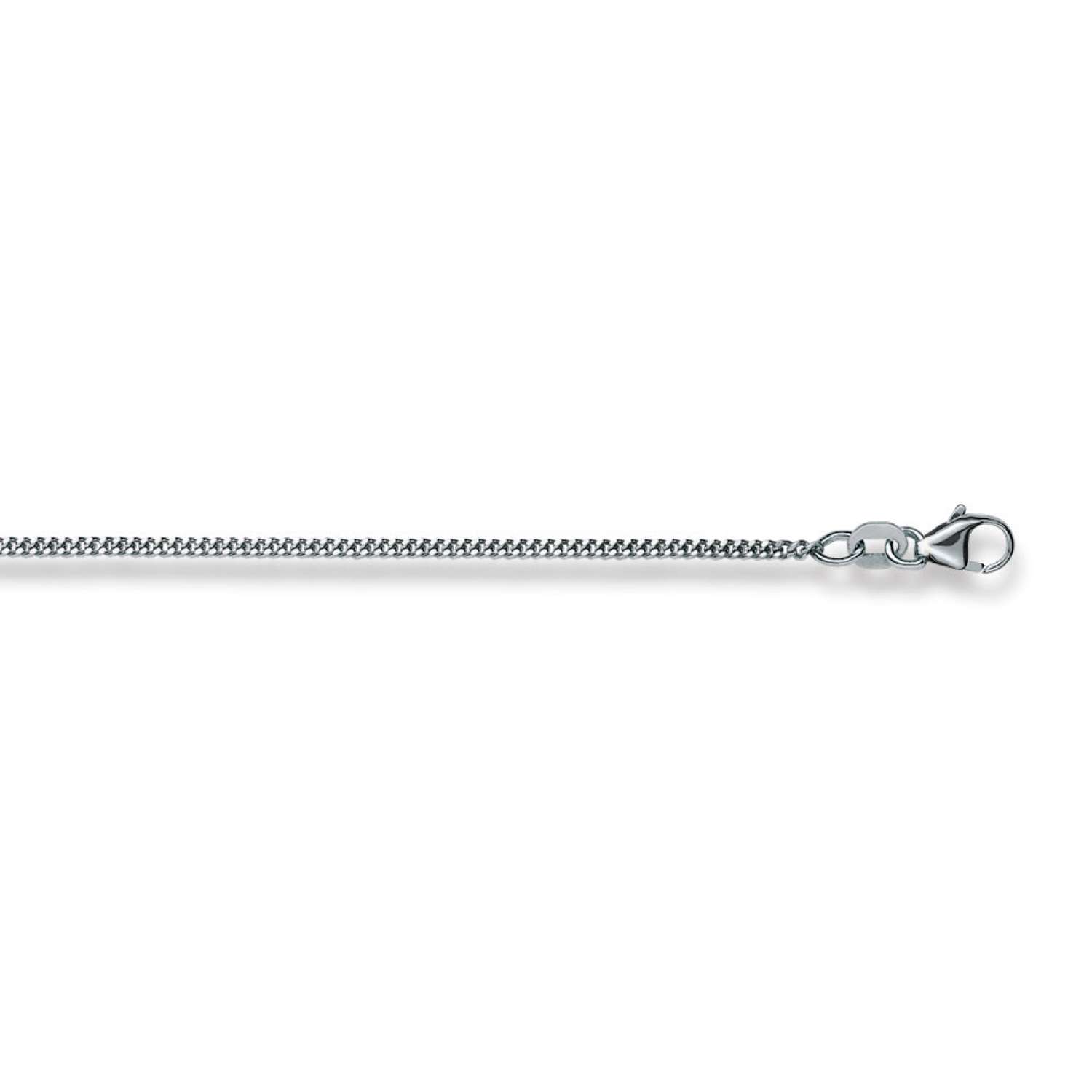 Collier Panzer geschliffen Weissgold 585 ca. 1.5 mm 45 cm